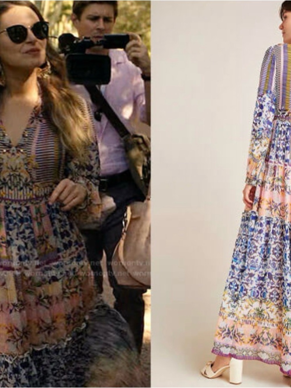 Anthropologie Boho Bhanuni by Jyoti Anastasia Sequin Floral Maxi Dress Large 12 - Picture 15 of 15